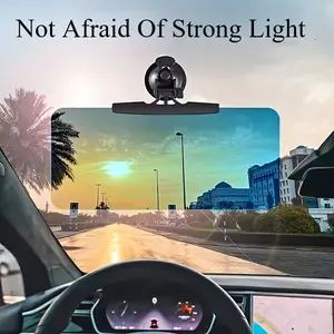 1pc Universal Car Sun Visor Extension, Polarized Anti-Reflective Material, All-Season UV Protection, Comfortable Wide Driving Shade, Buckle Closure, Compatible with Multiple Vehicle Models