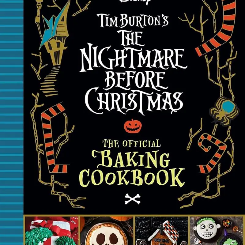 Tim Burton's Official Spooky Halloween Classic Hardcover Baking Cookbook - 55+ Dessert Ideas, Halloween Town Inspirations, Oogie Boogie, Sally Focus, Bars/Breads/Muffins, Easy for Bakers (Beginners & Experienced), Collectors, Inspiring Photos, Zero