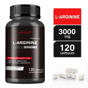 Airboy - L-Arginine 3000mg - Highly Absorbable - Enhances Blood Flow - 120 Tablets Dietary Supplement