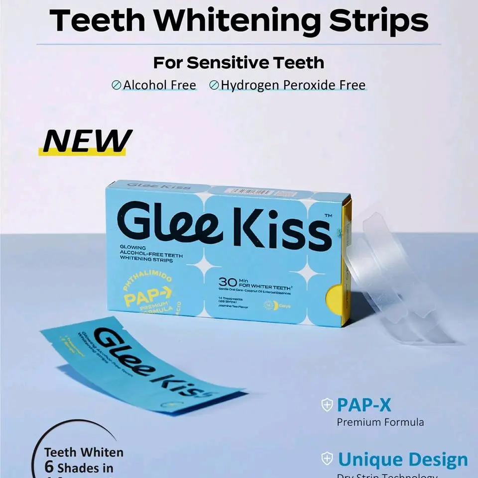 Glee kiss Teeth Whitening Strips for Sensitive Teeth