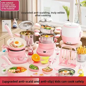 Simulation Kitchen Toy Set with Real Cooking Tools, Popular Simulation Kitchen Utensils, Birthday Gift for Boys and Girls
