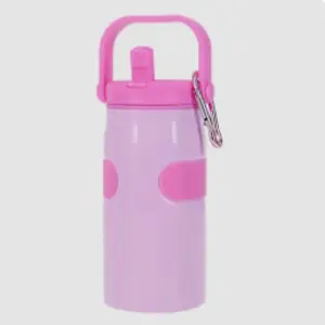 8 oz Mini Sip Cup Clippable Charm with Carabiner - Pink Color, Ideal for Travel and Outdoor Activities