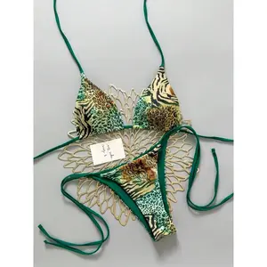 2026 Sexy Vintage Leopard Print Bikini, Two-Piece Set for Women