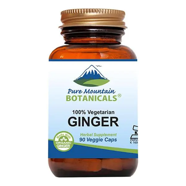 Ginger Capsules - 90 Kosher Vegetarian Caps