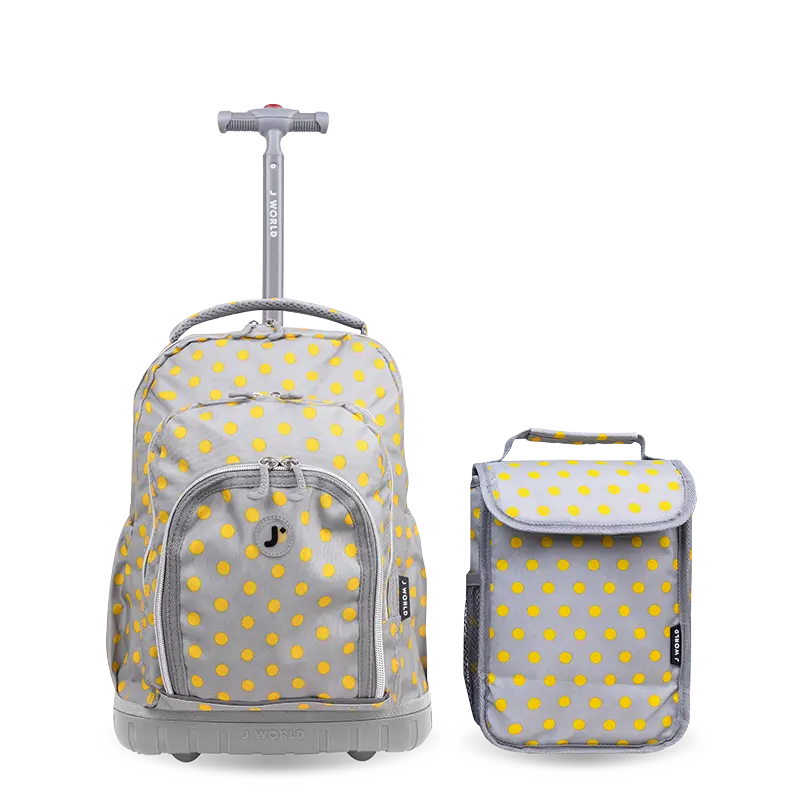 Lollipop Kids Rolling Backpack With Lunch Bag (16 Inch)