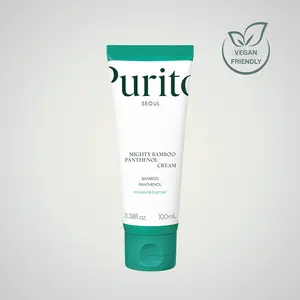 Purito SEOUL Mighty Bamboo Panthenol Cream 100ml | Deep Moisturizing Barrier Cream  | With 50% Bamboo Water + 5% Panthenol + Squalane + Ceramide NP | Soothes, Strengthens & Hydrates Sensitive, Dry Skin