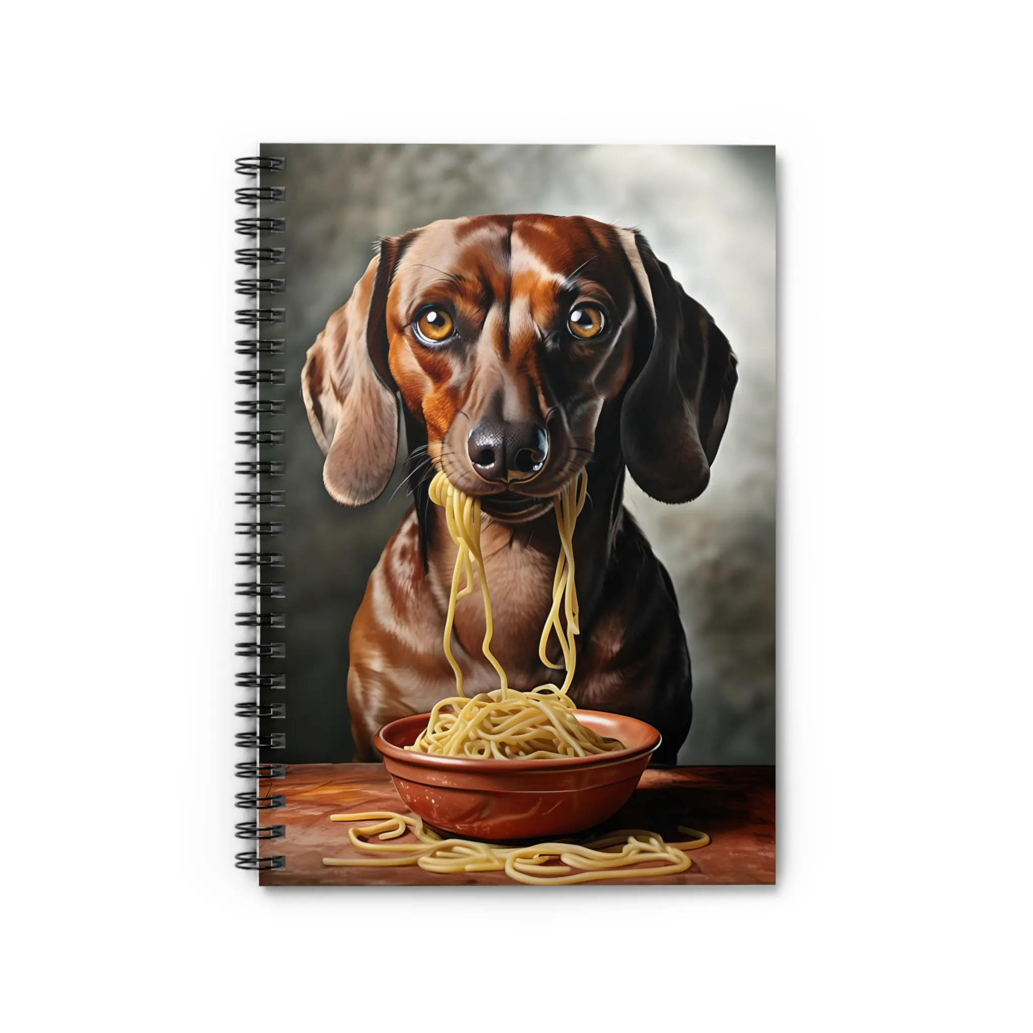 Dachshund Spiral Notebook, Cute Dog Ruled Line Journal, Puppy Lover Gift, Animal Themed Diary, Kawaii Wiener Dog Notepad, Back to School