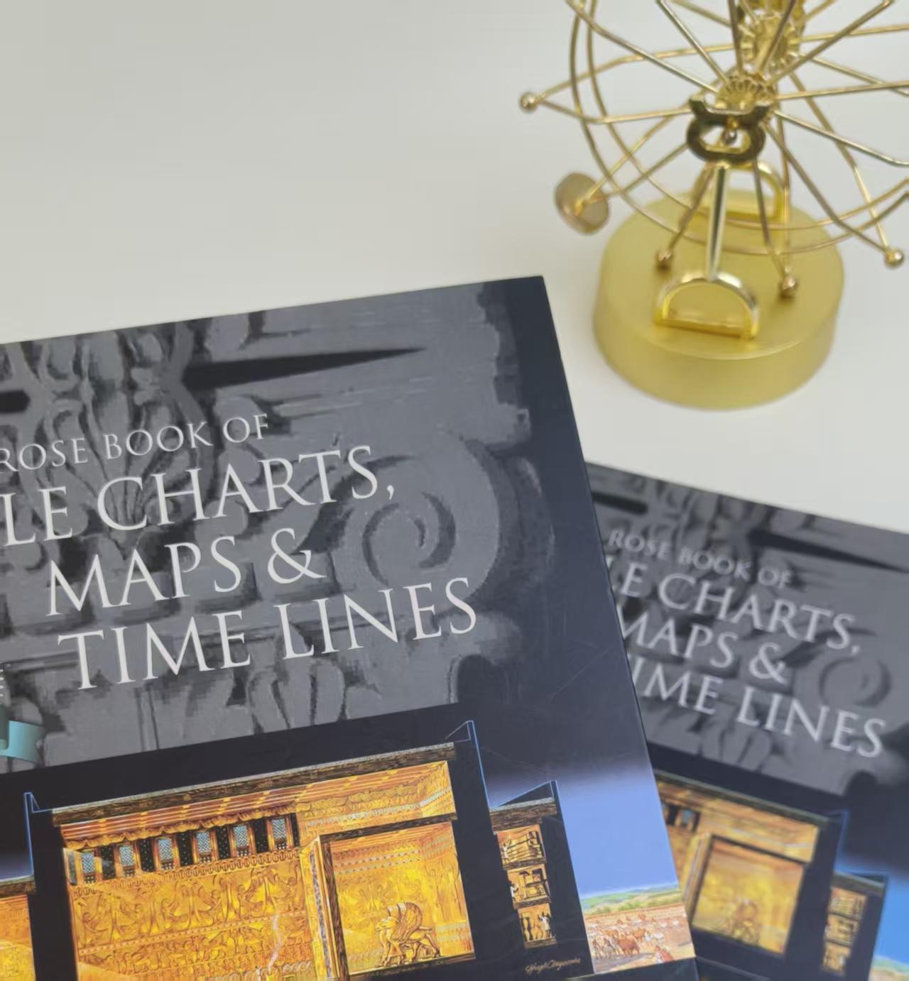 Rose Book of Bible Charts Maps & Timelines Vol.1 10th Anniversary Edition Lay Flat Bible Study Notebook Premium Hardcover Religious Reference Guide for Daily Worship