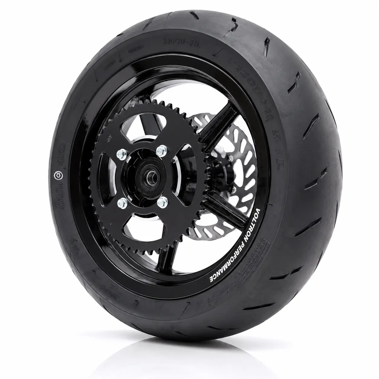 Tuttio Soleil / Valtinsu EM-5 / Yozma Super Moto Mags With Kenda 12" Tires (Black)