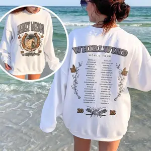 Lainey Wilson Shirt Whirlwind World Tour 2025 T-shirt Lainey Wilson Concert 2025 Sweatshirt Country Music Hoodie Gift For Fans Men Women