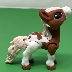 Horses' 3D Printed Fidget Toy, Articulated Flexi Horses Figurine.
