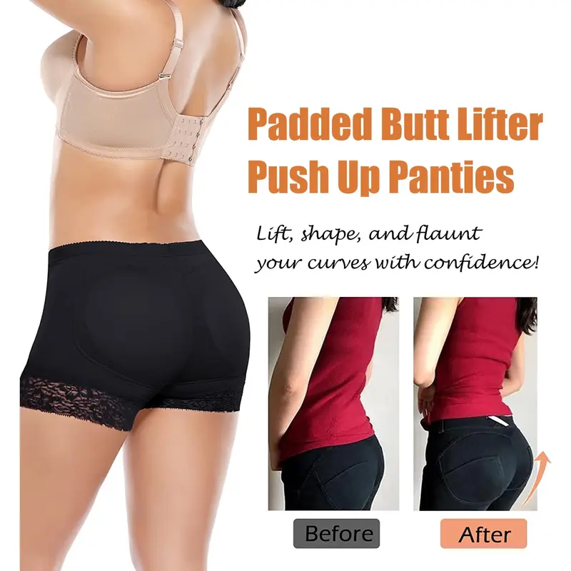 Women Lace Padded Seamless Butt Lifter Hip Enhancer Shaper Panties Underwear Black, Beige And Many Other Colors, You Can Choose Your Favorite Color