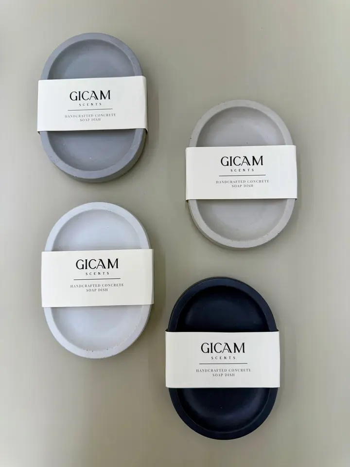 HANDMADE  CONCRETE SOAP DISH (NEW)`
