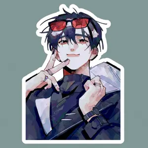 Tragic Idol Star Emotional Aura Ivan Alien Stage Sticker