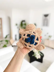 Tiny Yarnies - Blueberry Pie Turtle Crochet | Food Turtle / Dessert Turtle Crochet