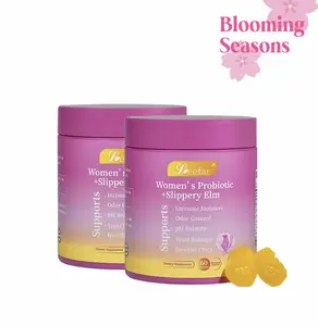 LEEFAR Her Probiotics Gummies- All in One Solution withSlippery Elm and Prebiotics&Lactobacillus Probiotic Blendfor Women's pH Balance and Dryness -HawaiianPineapple Gummies