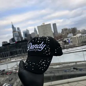 Dandy Hats Los Angeles | Black Rhinestones