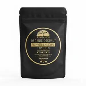 Organic Coconut Activated Charcoal Capsules - Travel Size pouch