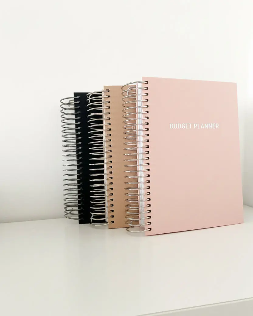 Linen A5 Coil Budget Planner | Undated 315-Page Budget Planner