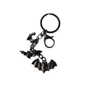 Flying Bats Charm Keychain
