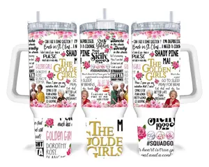 The Golden Girls Show 40oz Quencher Tumbler, Thank You For Being A Friend Tumbler Cup, Golden Girls Gift