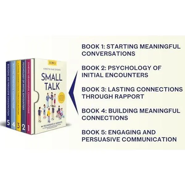 USED Business & Management Book - Small Talk [5-in-1]: 99 Techniques & Insights to Master Conversation, Build Rapport, Network Easily, 176pp Softcover, Very Good Condition, English Edition by Kirstin Rae Evans (Books, Economics & Management Niche), Networ