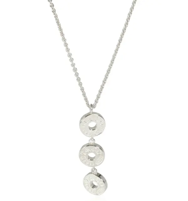 Pre-owned Tiffany & Co. Sterling Silver 1837 Triple Drop Pendant