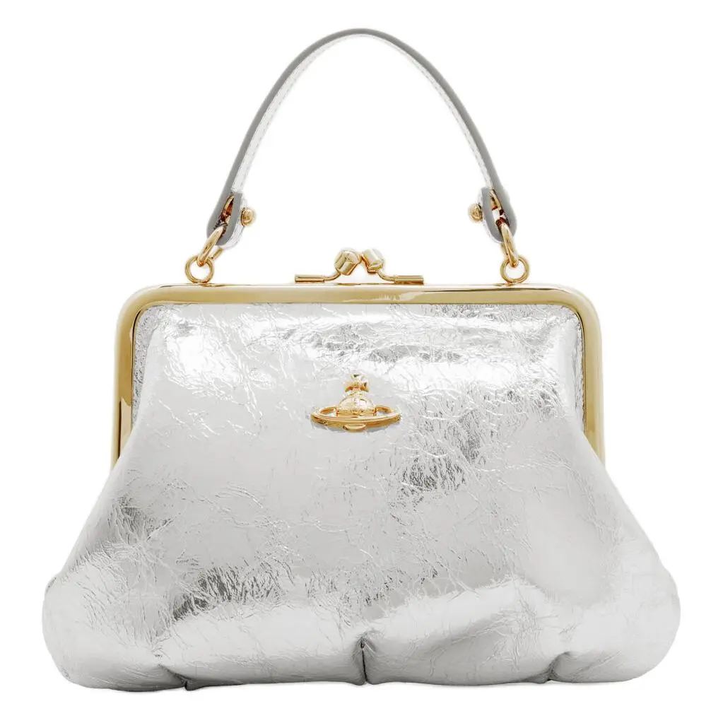 Vivienne Westwood Granny Frame Leather Shoulder Bag with Saturn
