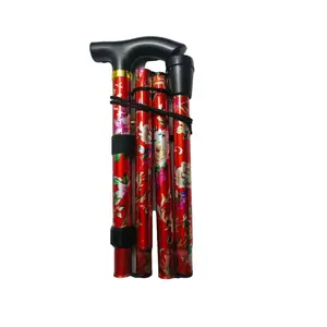 Lightweight Telescopic Hiking Poles, Aluminum Alloy 5-Section Foldable Outdoor Trekking Walking Aid