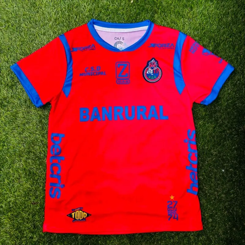 Red Municipal Guatemala Jersey Red Municipal Guatemala Jersey