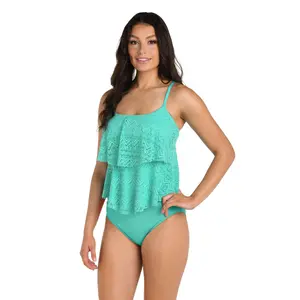 24th & Ocean Cecily Crochet Two Tiered Tankini Top - FINAL SALE