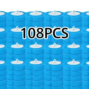 Disposable Blue Toilet Brush Replacement Heads (Handles Not Included), 360-Degree Rotatable with Built-In Cleaning Liquid, Multiple Packs, Household Bathroom Toilet Bowl Cleaners Tool