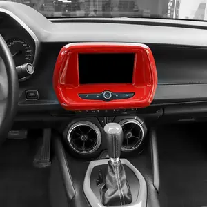 Chevrolet Camaro 2017+ 7 Inch GPS Navigation Screen Panel Cover Decorative Trim Stickers for Dashboard Automotive Protector Accessories