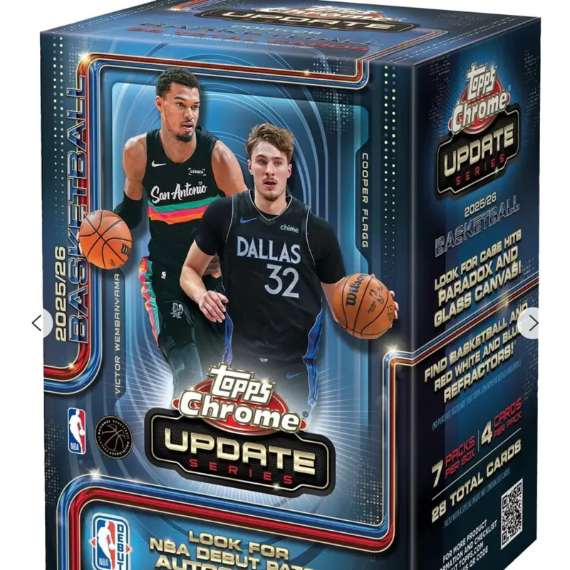 Topps Chrome Update NBA Debut Patch Autograph Cards, sealed box!