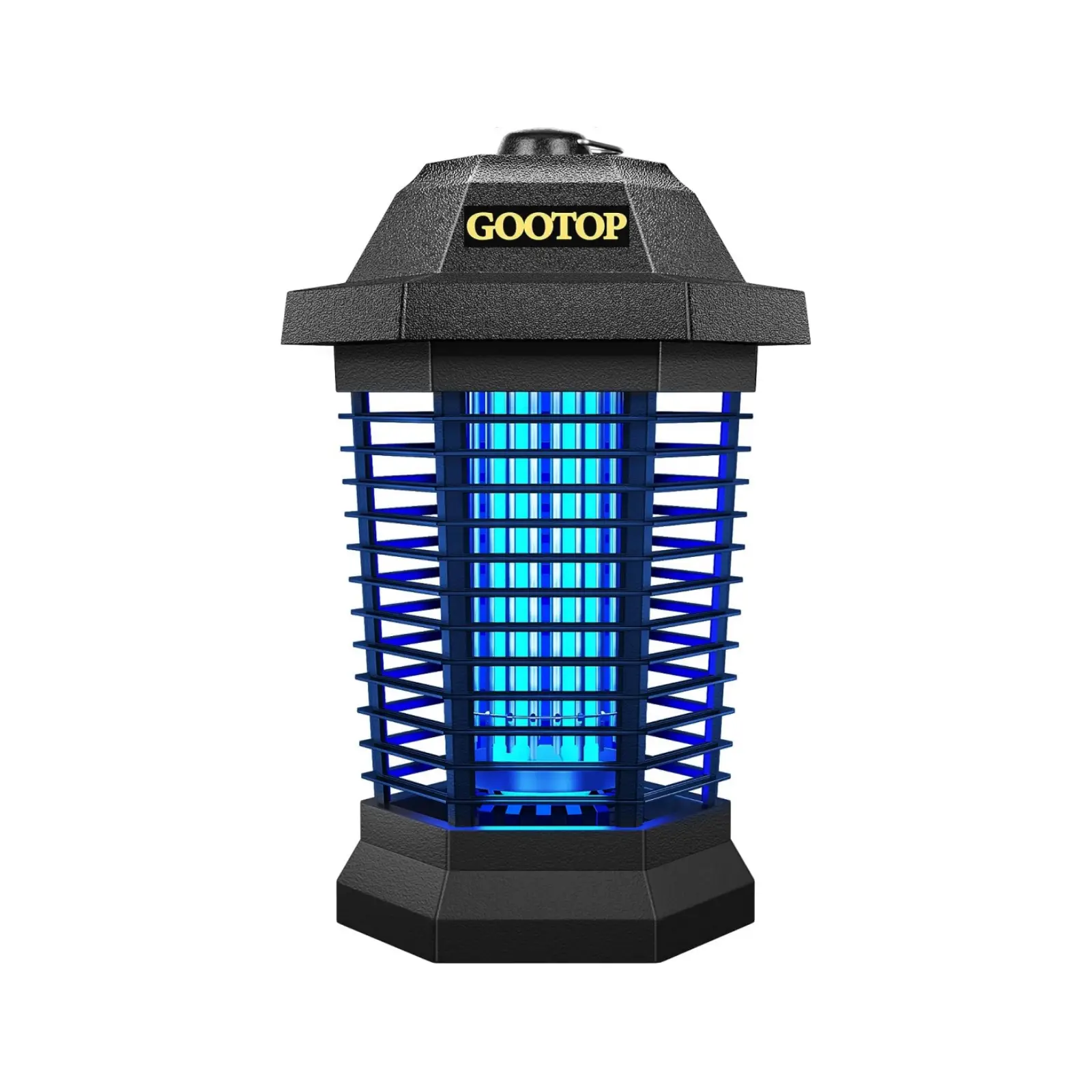 GOOTOP Bug Zapper Outdoor - Electric Mosquito & Fly Killer, 3-Prong Plug, 90-130V, Durable ABS Plastic (Black)
