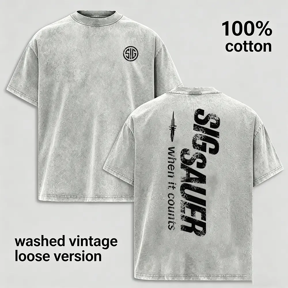 Men's Washed Pure Cotton T-Shirt