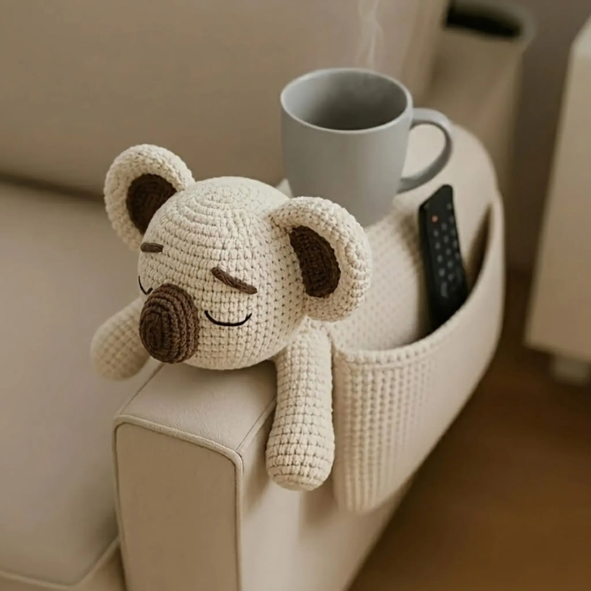 Handmade Crochet Kit, Beginner Crochet Kit, Sloth Sofa Storage Bag Set, Includes Full Crochet Tools, High-Quality Yarn, Tutorial, Perfect Crochet Gifts for Family and Friends
