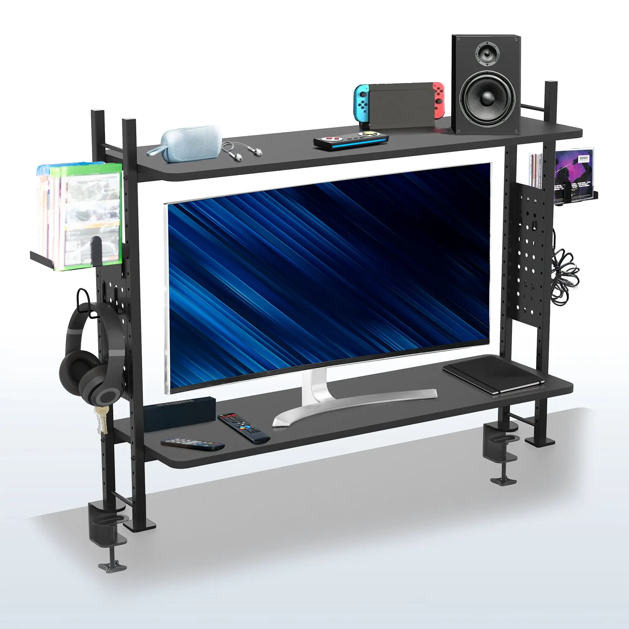 40" Clamp-on Gaming Shelf System 40" Clamp-on Gaming Shelf System