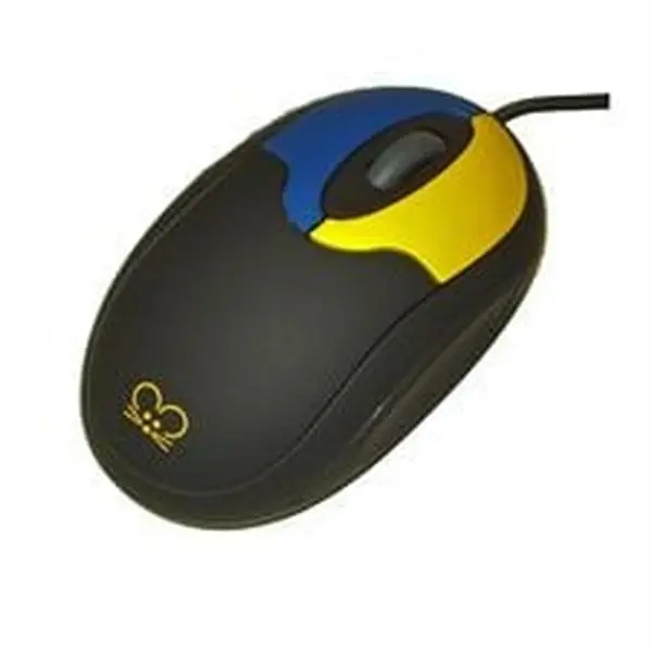 AbleNet Compact Optical Tinymouse - Black, 1/2 the Size of Standard Mouse, Ideal for Children's Small Hands, Colored Buttons, Built-in Scroll Wheel (Model 12000033), Child's Small Hands