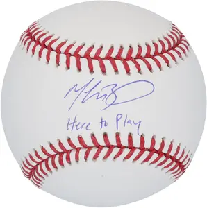 Mookie Betts Los Angeles Dodgers Autographed Baseball with "HereToPlay" Inscription - Fanatics Authentic Certified