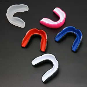 Shock-Absorbing Sports Mouthguard, Boil & Bite Comfortable Fit, Durable Teeth Protection for Boxing, MMA, Contact Sports Training & Competition