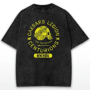 Fallout New Vegas Caesar's Legion Centurions T-Shirt | Vintage Mineral Wash Gamer Tee | Mojave Wasteland Post-Apocalyptic RPG