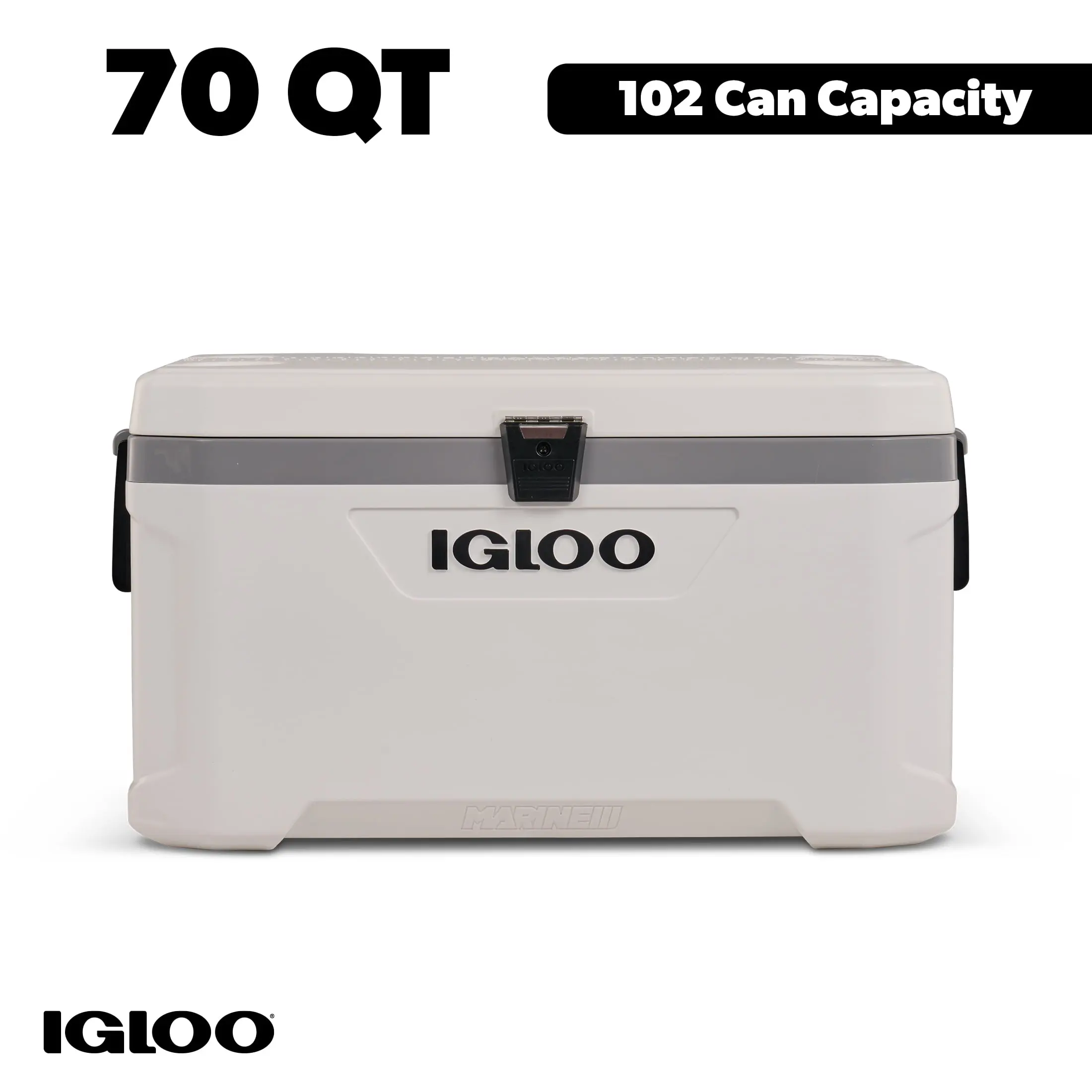 Igloo 70 Qt Latitude Marine Ultra, White and Moonscape