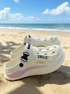 Women's Ultra-Comfy Thick Sole Clogs! Non-Slip Closed-Toe Summer Slides, 2-in-1 Beach & Outdoor Sandals for All-Day Wear