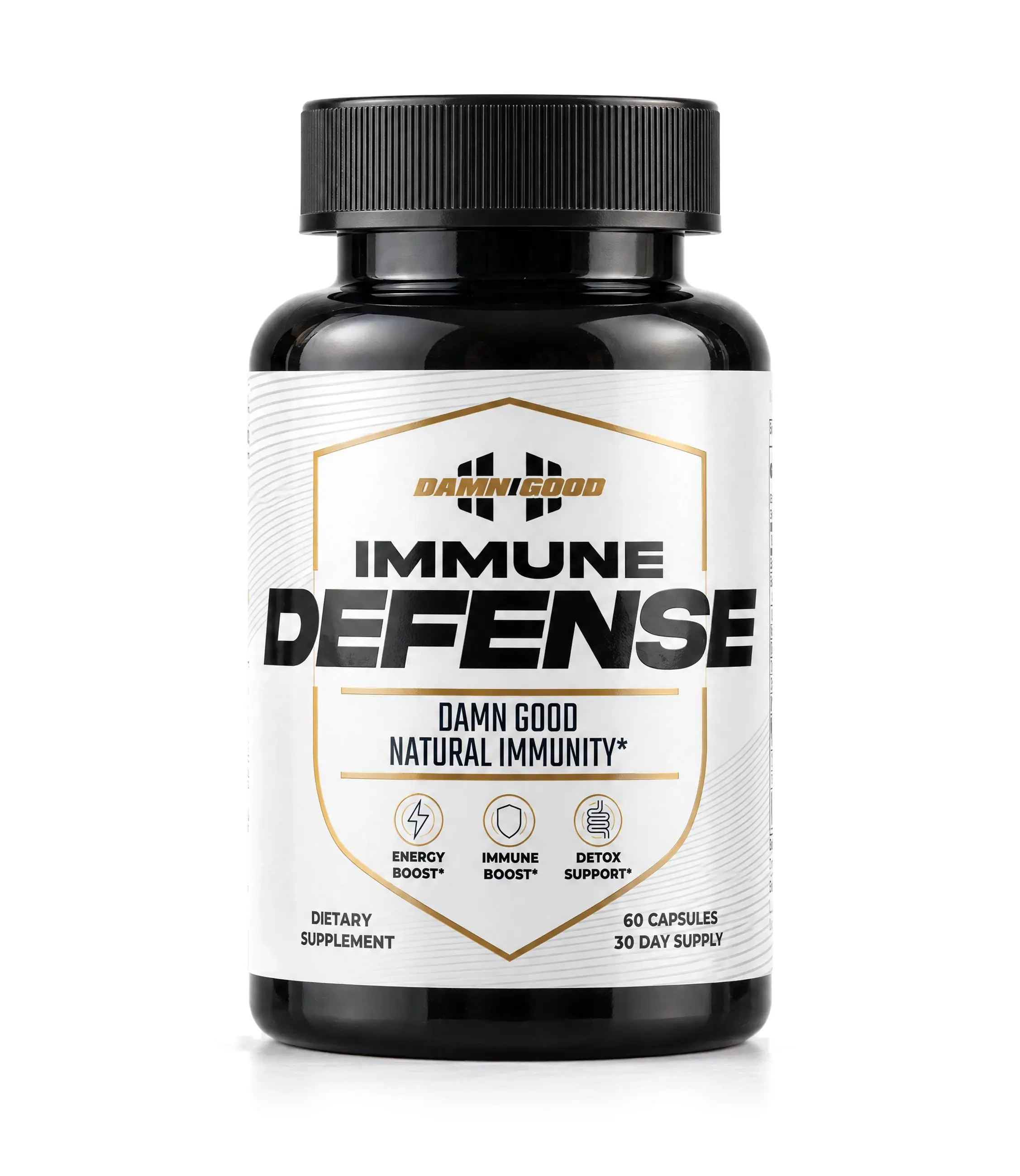 Hodge Twins Damn Good™ Immune Defense Antioxidant Dietary Supplement - US-Made, 60 Capsules (30 Servings), 805mg Proprietary Blend, Immunity Boost, Allergy & Immune Support Vitamins Supplements, Crushing Inflammation, No Excess Fillers