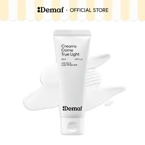 [De:maf Official] Creams Come True Squalane Barrier Repair Cream Light 1.69 fl. oz. (50ml) | Fast-Absorbing Cream | Oil Control & Skin Strengthening