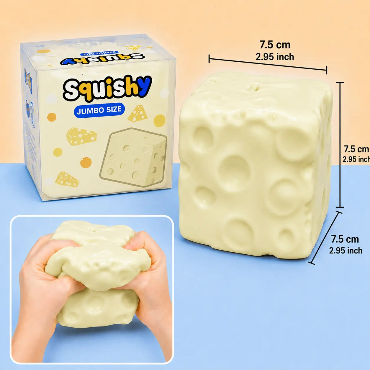 1PC Jumbo Cheese 7.5cm/2.95in