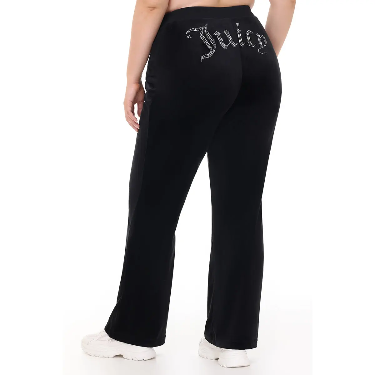Juicy Couture Plus-Size OG Big Bling Velour Track Pants Juicy Couture Plus-Size OG Big Bling Velour Track Pants