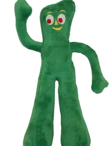 Multipet Gumby Plush Filled Dog Toy, Green, 9 inch (Pack of 1)