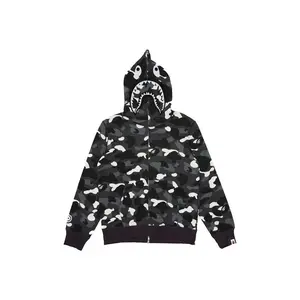 BAPE Men's City Camo Shark Full Zip Hoodie (SS23) Black, from StockX